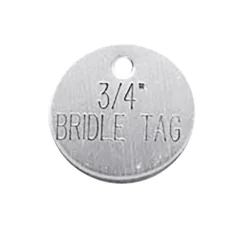 DOVER DROPSHIP 3/4'' Round Bridle & Accessory Tag- Nameplates