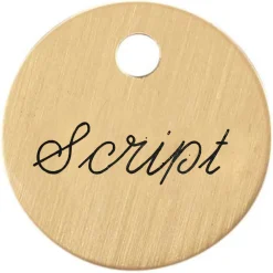 DOVER DROPSHIP 1'' Round Bridle & Accessory Tag- Nameplates