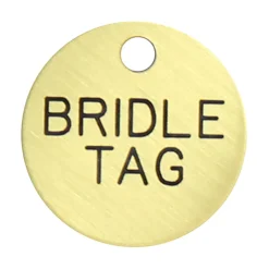 DOVER DROPSHIP 1'' Round Bridle & Accessory Tag- Nameplates