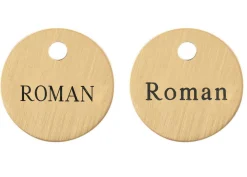 DOVER DROPSHIP 1'' Round Halter Tag- Nameplates