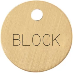 DOVER DROPSHIP 1'' Round Halter Tag- Nameplates