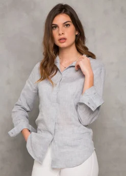 HORSEWARE AA® Ladies’ 300 Linen Long Sleeve Shirt- Long Sleeve Tops