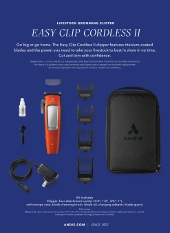 ANDIS COMPANY Andis® Easy Clip Cord/Cordless II Clipper- Clippers, Blades, & Accessories
