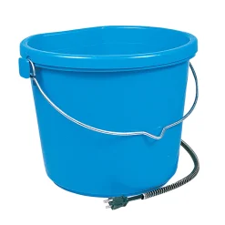 ANIMAL HEALTH INT API® 20-Quart Heated Flatback Bucket- Feed & Water Buckets