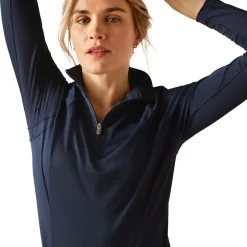 ARIAT-APPAREL Ariat® Ladies’ Sunstopper Quarter-Zip Base Layer 3.0- Show Shirts