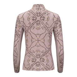 ARISTA EQUESTRIAN Arista® Golden Stirrups Quarter-Zip Long Sleeve Sun Shirt- Long Sleeve Tops