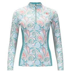 ARISTA EQUESTRIAN Arista® Ladies’ Viva Quarter-Zip Long Sleeve Shirt- Long Sleeve Tops