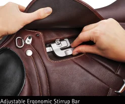 SADDLERY BRANDS INTL Bates Advanta Monoflap Eventing Saddle- English Saddles