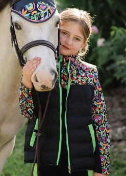 BELLE AND BOW EQSTRN Belle & Bow Equestrian Children’s Reversible Vest-Kids Kids' Outerwear|Kids' Casual Riding Clothes