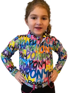 BELLE AND BOW EQSTRN Belle & Bow Equestrian Children’s Long Sleeve Sun Shirt-Kids Kids' Casual Riding Clothes