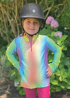 BELLE AND BOW EQSTRN Belle & Bow Equestrian Children’s Long Sleeve Sun Shirt-Kids Kids' Casual Riding Clothes