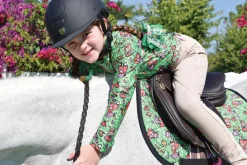 BELLE AND BOW EQSTRN Belle & Bow Equestrian Girls’ Long Sleeve Sun Shirt-Kids Kids' Casual Riding Clothes