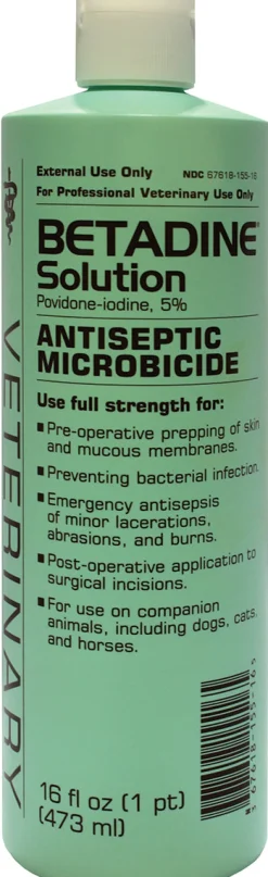 ANIMAL HEALTH INT Betadine® Solution- First Aid Supplies
