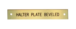 DOVER DROPSHIP Beveled Edge Halter Nameplate - 1 or 2 lines- Nameplates