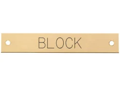 DOVER DROPSHIP Beveled Edge Halter Nameplate - 3 lines- Nameplates