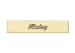 DOVER DROPSHIP Beveled Edge Saddle Nameplate- Nameplates