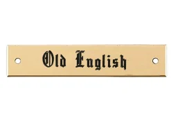 DOVER DROPSHIP Beveled Edge Saddle Nameplate- Nameplates