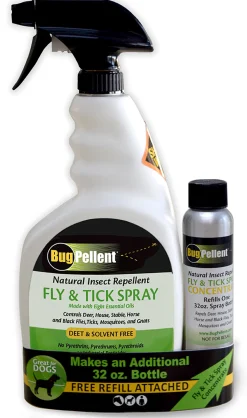 ERS BugPellent® Natural Fly & Tick Spray Set- Fly Control|Fly Repellents
