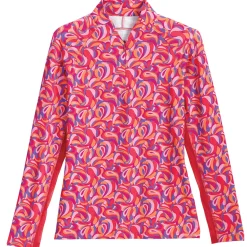 KIRSCH CoolBlast® 100 Ladies’  Asti Long Sleeve Print Shirt- Long Sleeve Tops