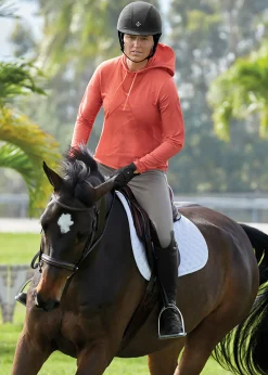 KIRSCH CoolBlast® 100 Ladies’ Freeport Long Sleeve Hoodie- Long Sleeve Tops