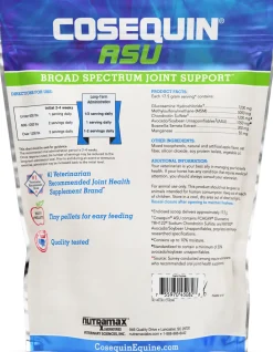 NUTRAMAX Cosequin® ASU Broad Spectrum Joint Health Supplement, Pellet Form- Horse Supplements