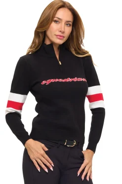 DANCING EQUESTRIAN Ladies’ "Equestrian" Sweater- Sweaters & Winter Tops