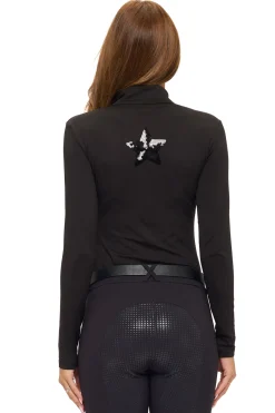 DANCING EQUESTRIAN Ladies’ "Ride" Long-Sleeve Base Layer Shirt- Long Sleeve Tops