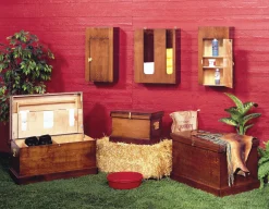 PHOENIX WEST DS Large Hardwood Trunk- Tack Trunks