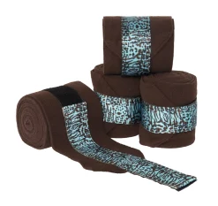 TEXT HORSE DS Ribbon Trim Polo Wraps- Horse Leg Wraps