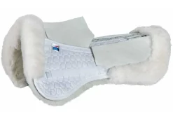 WORLD EQUSTRN BRNDS E.A. Mattes Dressage Correction Half Pad with Rear Trim & Pockets for Shims- Half Pads|Dressage Pads