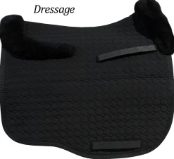 WORLD EQUSTRN BRNDS E.A. Mattes EuroFit All-Purpose Pad without Sheepskin Panels; Front & Rear Trim Only- Close Contact Saddle Pads