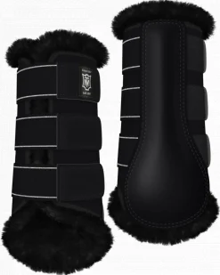 WORLD EQUSTRN BRNDS E.A. Mattes Front Sheepskin Boots- Horse Boots