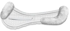 WORLD EQUSTRN BRNDS E.A. Mattes Platinum EWWA Sheepskin All-Purpose Correction Half Pad with Rear Trim- Half Pads