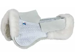 WORLD EQUSTRN BRNDS E.A. Mattes PM All-Purpose Correction Half Pad with Sheepskin Panels & Rear Trim- Half Pads