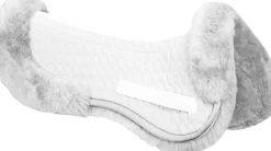 WORLD EQUSTRN BRNDS E.A. Mattes Sheepskin Rolled Back Half Pad- Half Pads