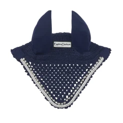JPC EQUESTRIAN Equine Couture™ Fly Bonnet with Piping and Crystals- Ear Bonnets|Ear Bonnets