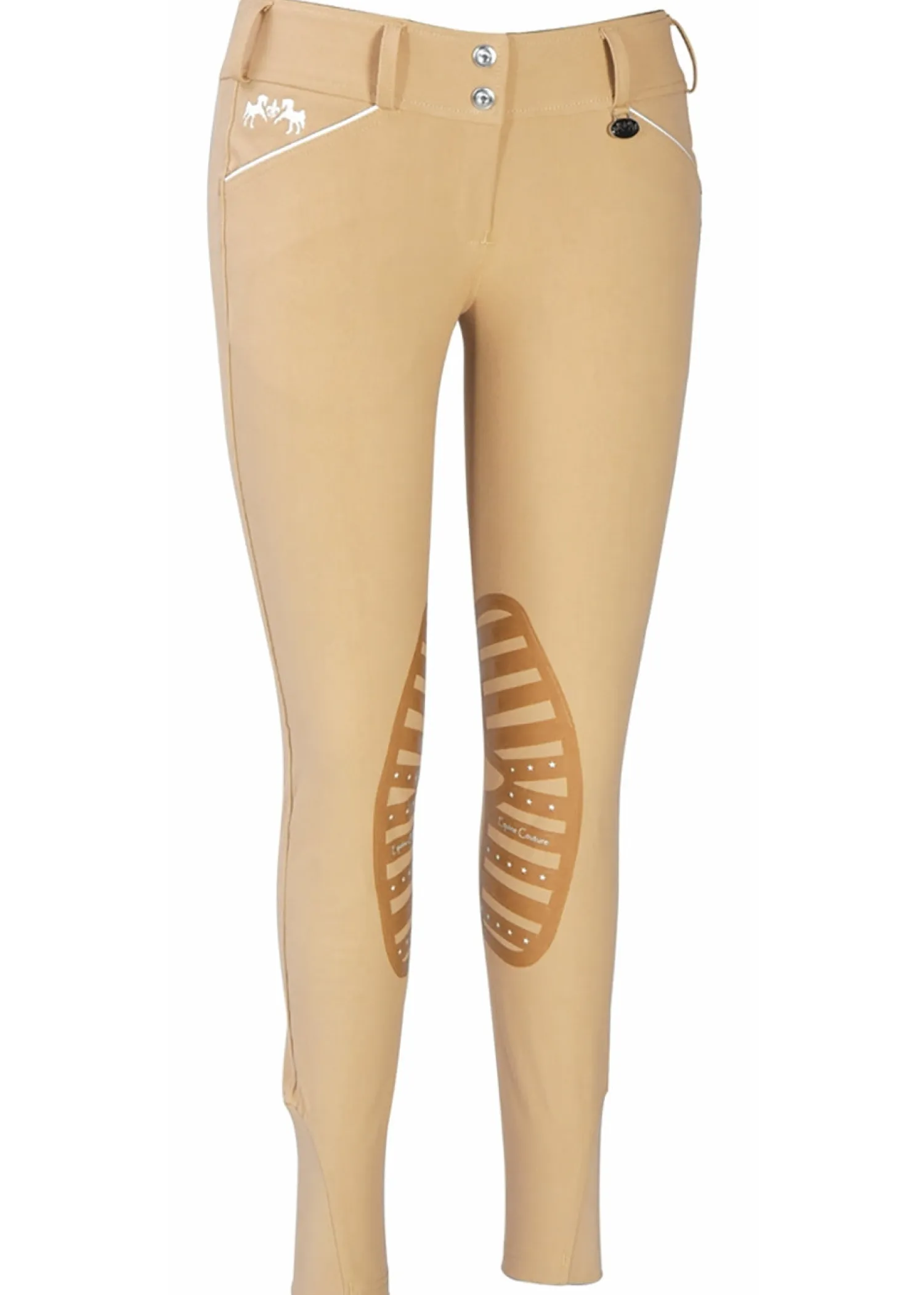 JPC EQUESTRIAN Equine Couture™ Ladies' Brittni Silicone Knee-Patch Breech- Knee Patch Breeches