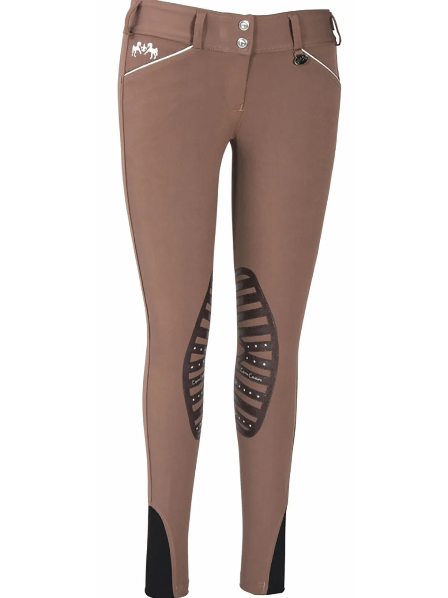 JPC EQUESTRIAN Equine Couture™ Ladies' Brittni Silicone Knee-Patch Breech- Knee Patch Breeches