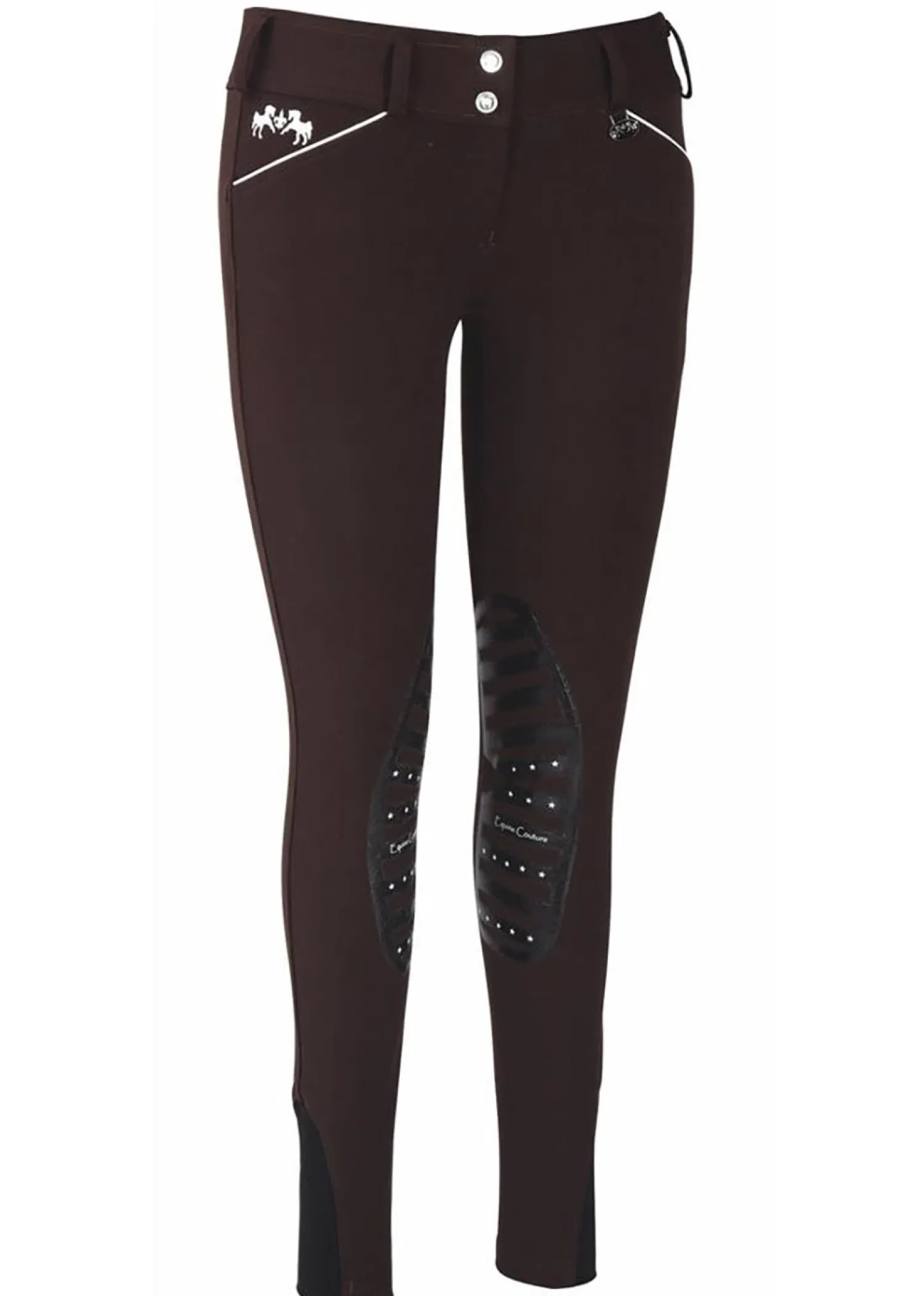 JPC EQUESTRIAN Equine Couture™ Ladies' Brittni Silicone Knee-Patch Breech- Knee Patch Breeches
