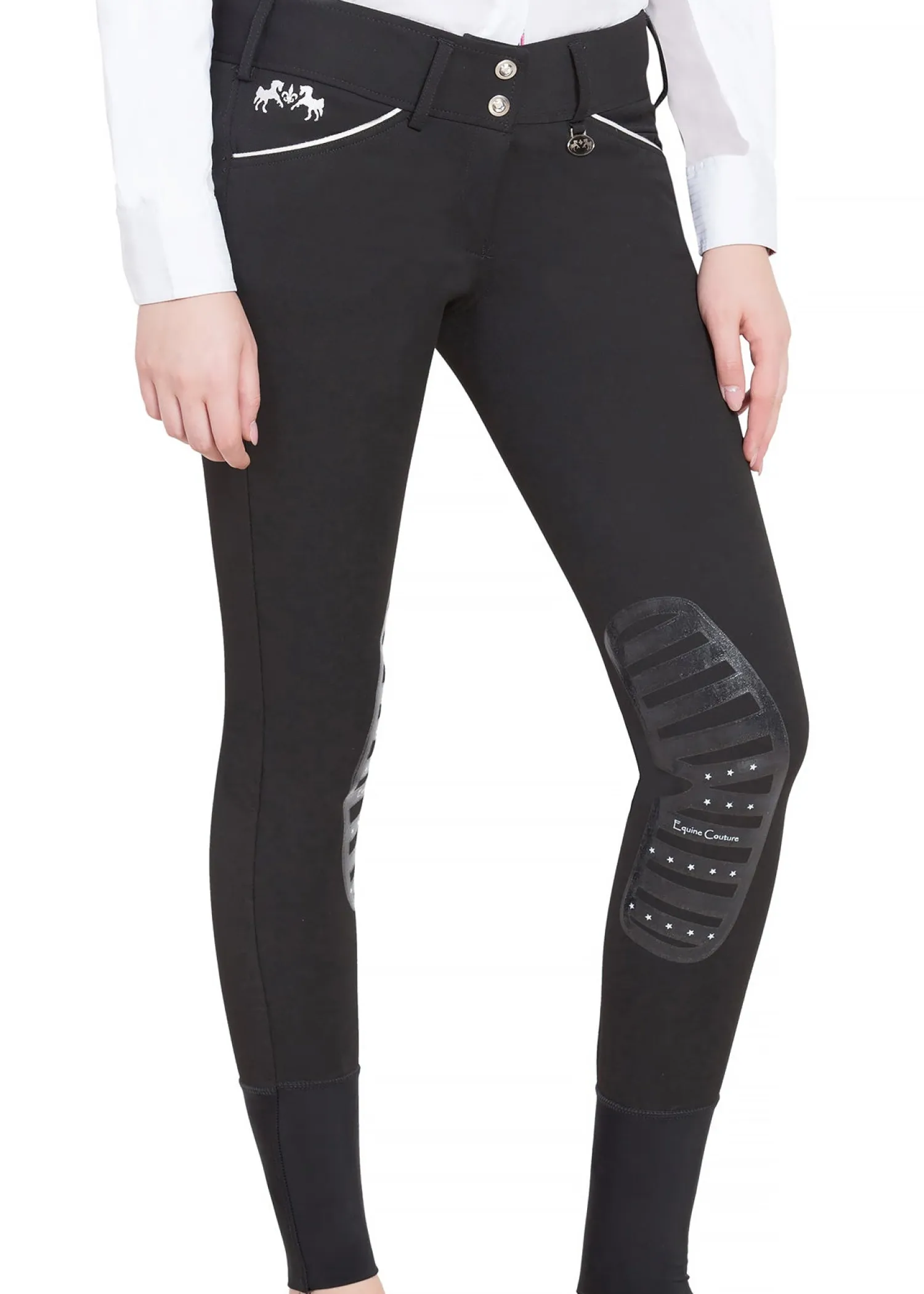 JPC EQUESTRIAN Equine Couture™ Ladies' Brittni Silicone Knee-Patch Breech- Knee Patch Breeches