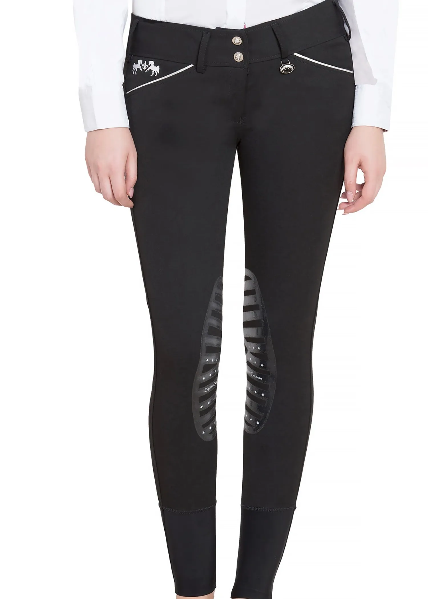 JPC EQUESTRIAN Equine Couture™ Ladies' Brittni Silicone Knee-Patch Breech- Knee Patch Breeches
