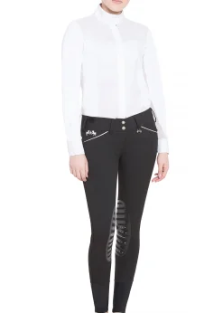 JPC EQUESTRIAN Equine Couture™ Ladies' Brittni Silicone Knee-Patch Breech- Knee Patch Breeches