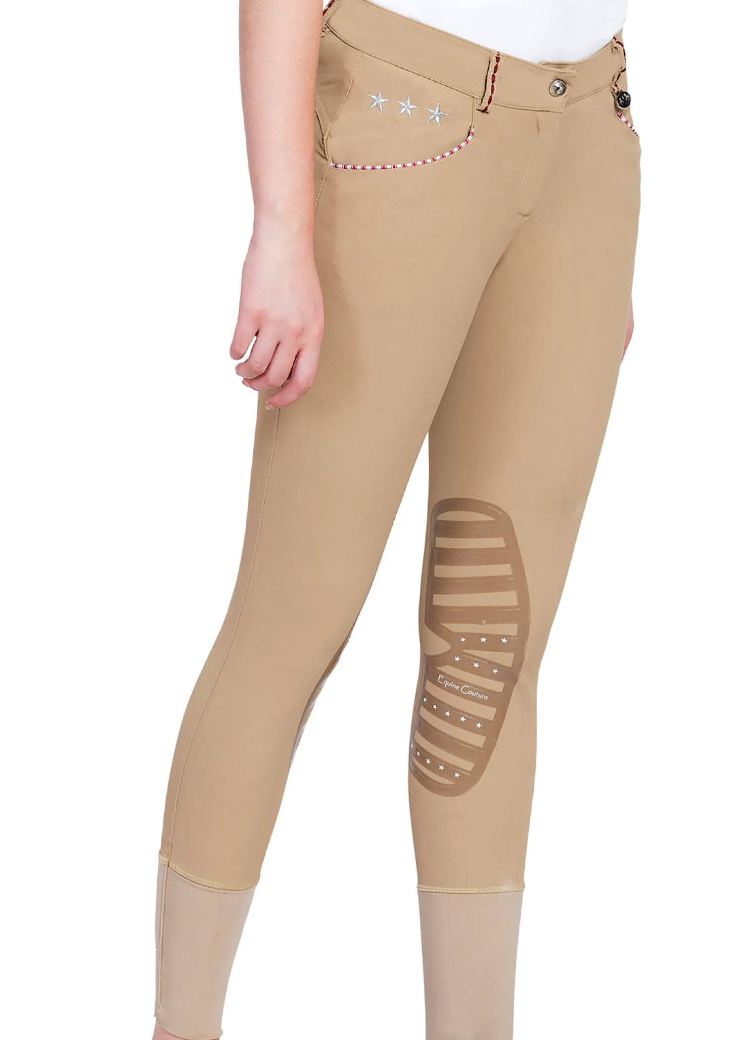 JPC EQUESTRIAN Equine Couture™ Ladies' Brittni Silicone Knee-Patch Breech- Knee Patch Breeches