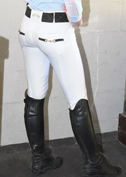 JPC EQUESTRIAN Equine Couture™ Ladies' Sophie Silicone Knee-Patch Breech- Knee Patch Breeches