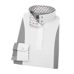 ESSEX CLASSICS Girls’ Luna Performance Long Sleeve Show Shirt-Kids Kids' Show Shirts|Show Shirts