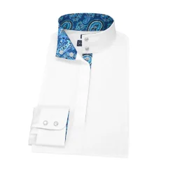 ESSEX CLASSICS Ladies’ Talent Yarn® Straight Collar Long Sleeve Show Shirt- Show Shirts