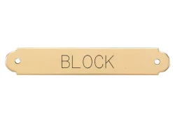 DOVER DROPSHIP Fancy Halter Nameplate - 1 or 2 lines- Nameplates