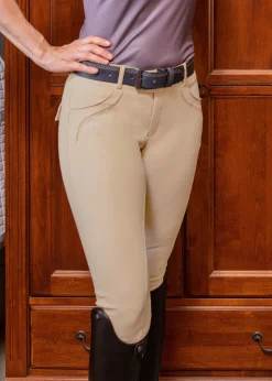 FITS RIDING FITS® Ladies’ Abbey Tread Knee-Patch Breech- Knee Patch Breeches