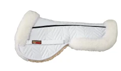 FLEECEWORKS ™ FXK Technology Classic Sheepskin Half Pad with Rolled Edges- Half Pads