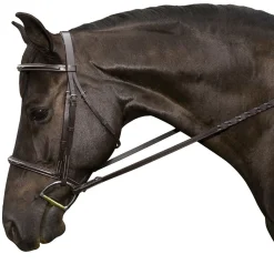INT RIDING HELMET Flex Rider Fancy-Stitched Raised Snaffle Hunter Bridle- English Bridles